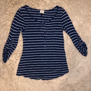 5/$20 C&S size small striped quarter sleeve top